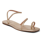 Sandália Rasteira Flat Trança  Dourado