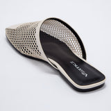 Mule Feminino Tela - Off White