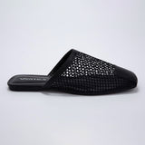 Mule Feminino Tela - Preto