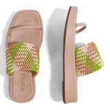 Sandália Papete Tramada  Amendôa