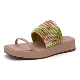 Sandália Papete Tramada  Amendôa