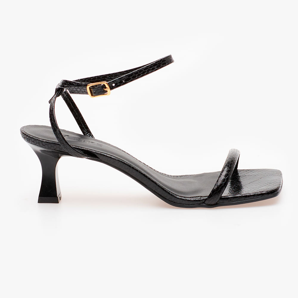 Sandália Metalica Preto