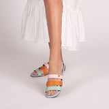 Sandália Rasteira Três Tiras  Alecrim