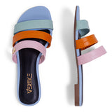 Sandália Rasteira Três Tiras  Alecrim