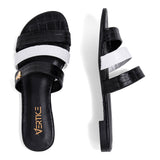 Sandália Rasteira Três Tiras Preto