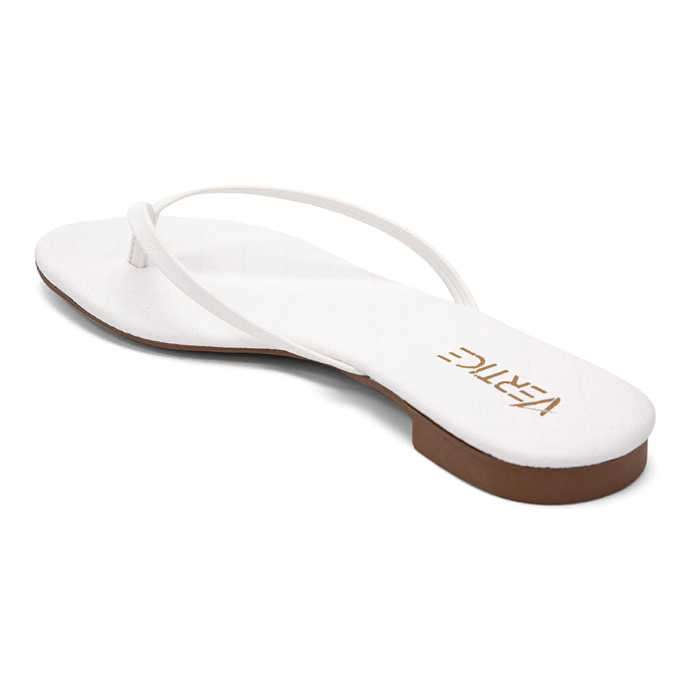 Sandália Rasteira  Flat Slim Branco