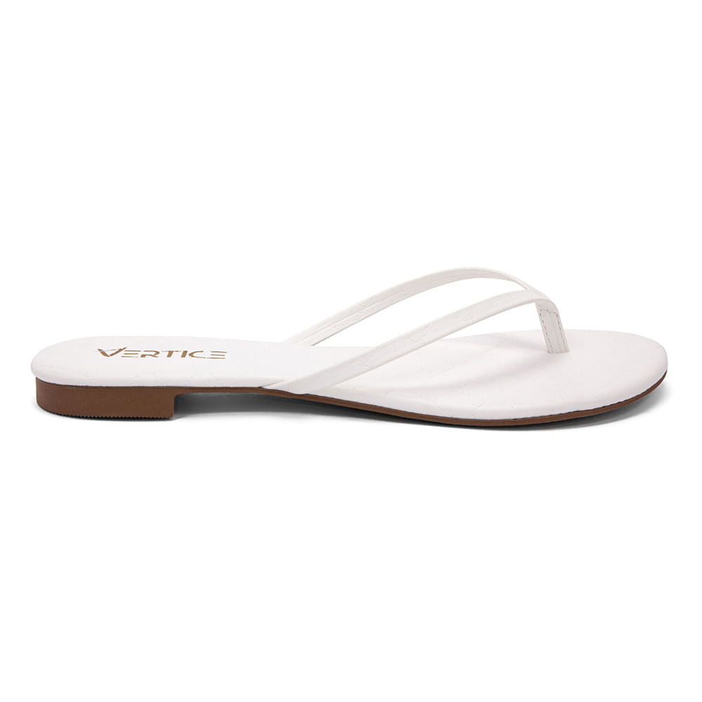 Sandália Rasteira  Flat Slim Branco