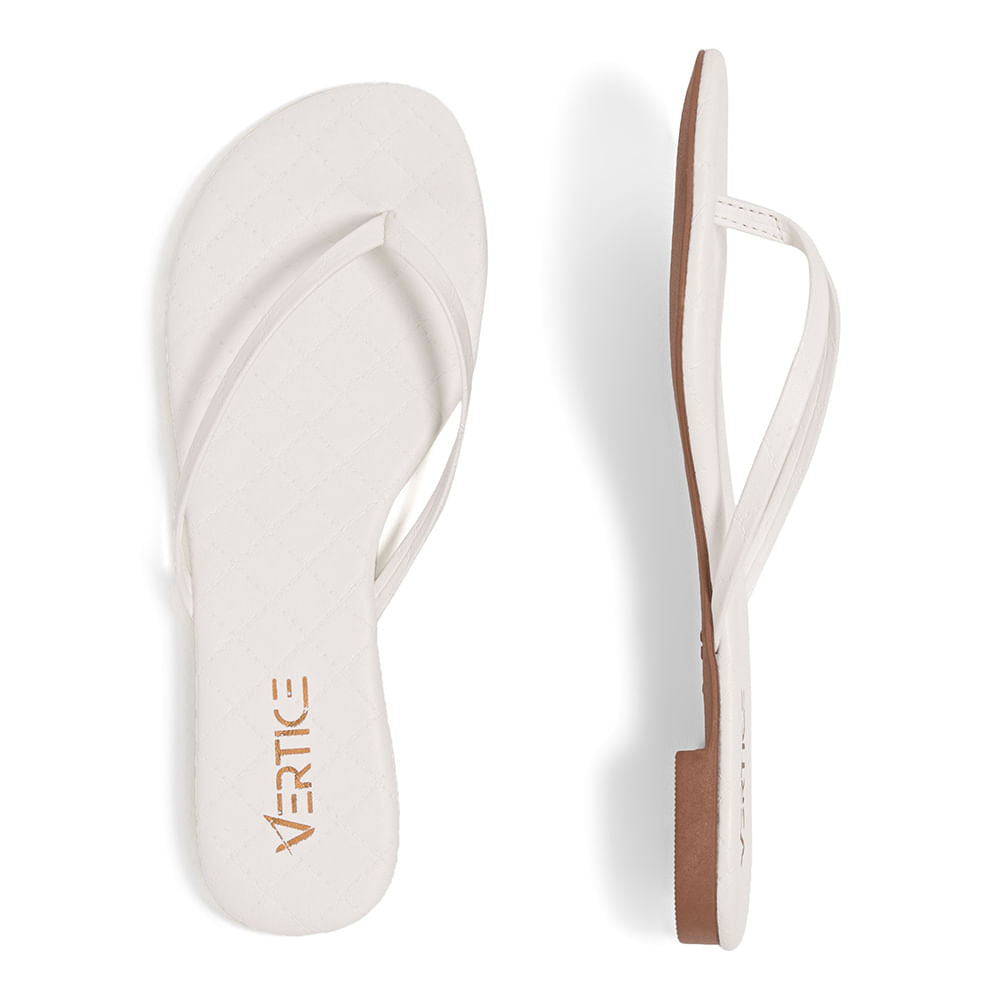 Sandália Rasteira  Flat Slim Branco