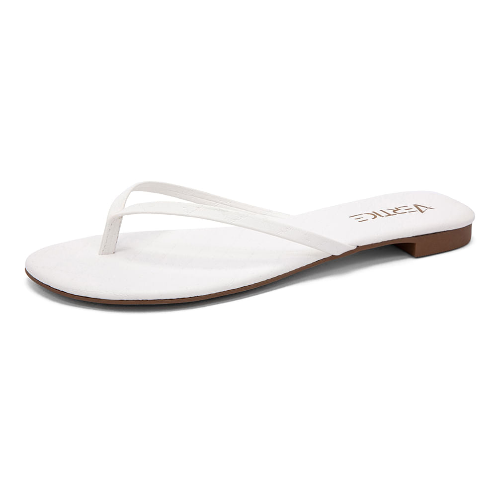 Sandália Rasteira  Flat Slim Branco