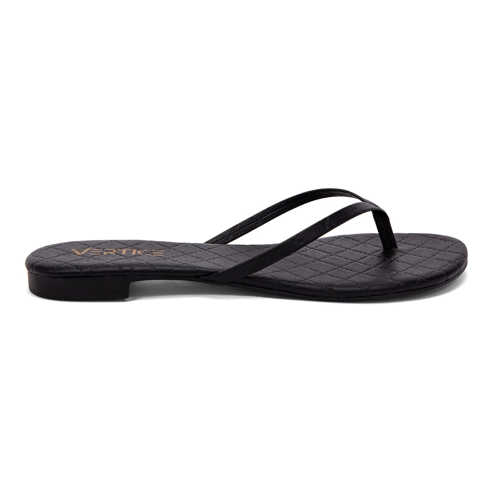 Sandália Rasteira  Flat Slim Preto