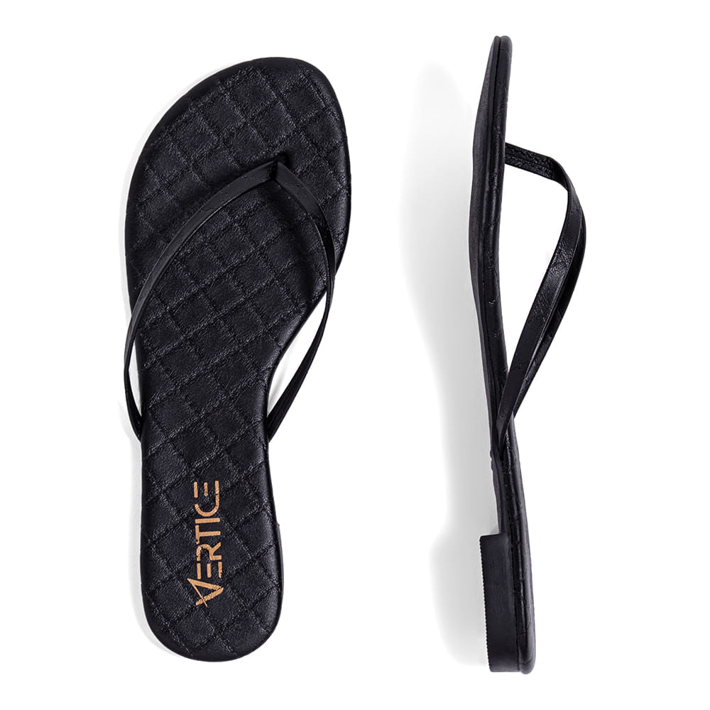 Sandália Rasteira  Flat Slim Preto