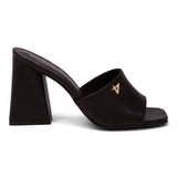 Sandália Mule Salto Bloco   Preto