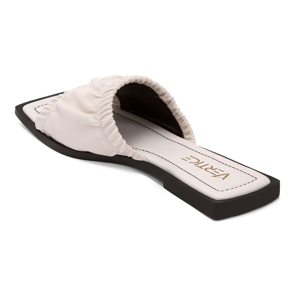 Sandália Rasteira Flat Comfort  Offwhite