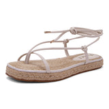 Sandália Espadrille Flatform Corda OffWhite