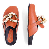 Mule Clog Corrente  Terracota