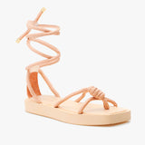 Sandália Plataforma Corda Nude