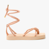 Sandália Plataforma Corda Nude