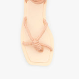 Sandália Plataforma Corda Nude