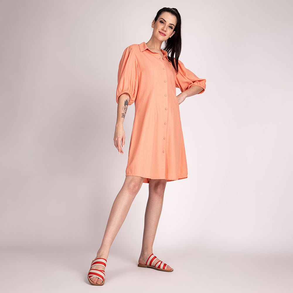 Sandália Rasteira Slide  Orange