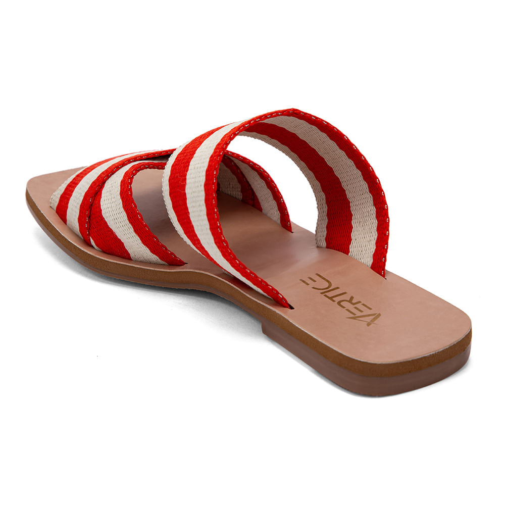 Sandália Rasteira Slide  Orange