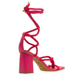 Sandália Bloco Cordão Rosa