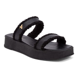 Sandália Flatform Duas Tiras  Preto