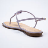 Rasteira Flat Feminina Enfeite Resina - Lilla