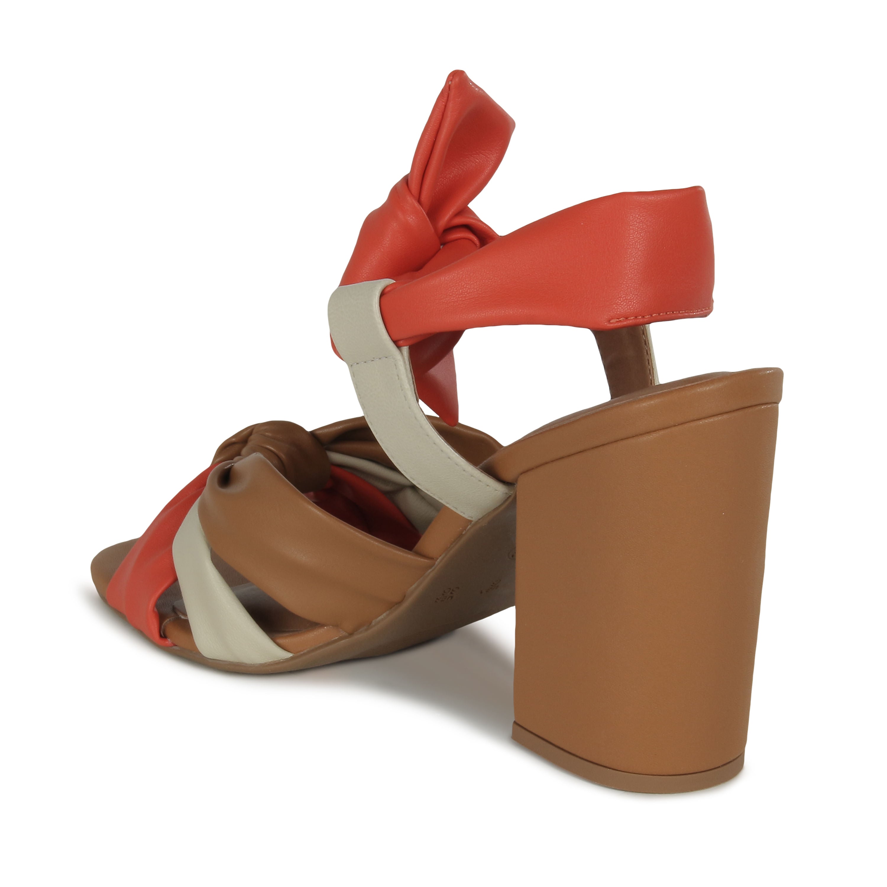 Sandália Metalizada Caramelo Salto Grosso Caramelo