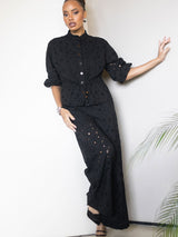 Conjunto Laise Calça e Camisa Preto