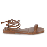 Sandália Rasteira Matelassê Puffy  Caramelo