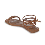 Sandália Rasteira Matelassê Puffy  Caramelo