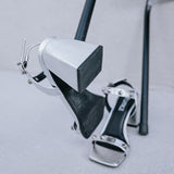 Sandalia Salto Alto Bloco Spike Prata