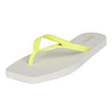 Chinelo Tira Lisa   Lima/offwhite