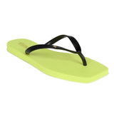 Chinelo Tira Lisa  Preto/lima