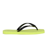 Chinelo Tira Lisa  Preto/lima
