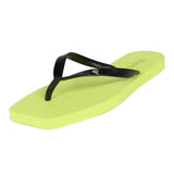Chinelo Tira Lisa  Preto/lima