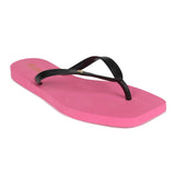 Chinelo Tira Lisa Preto\pink
