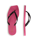 Chinelo Tira Lisa Preto\pink