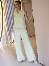 Conjunto Liso Calça e Regata Verde