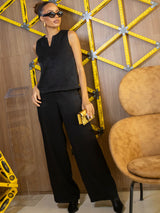 Conjunto Liso Calça e Regata Preto