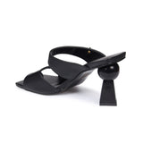 Mule Feminino Salto Médio  Preto
