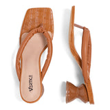 Mule Feminino Tiras Soft  Marrom