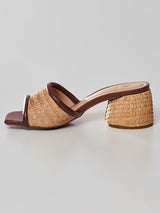 Mule Trama Natural Camel
