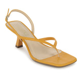 Sandália Salto Baixo Tiras  Finas Girasole