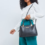 Kit Bolsa M Duas Alças Removível Preto