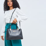 Kit Bolsa M Duas Alças Removível Preto