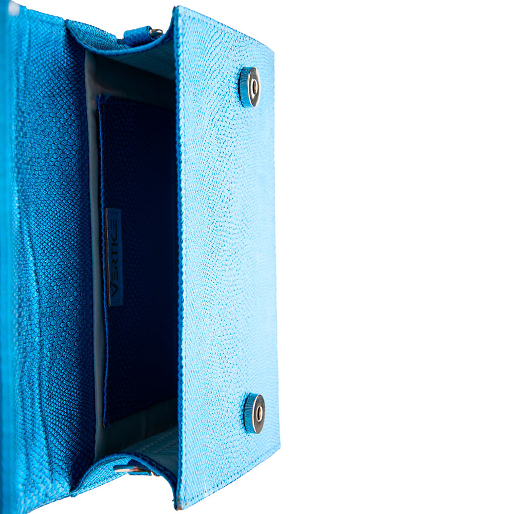 Bolsa Carteira Alça Corrente Azul