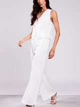 Calça Pantalona Alfaiatada Offwhite