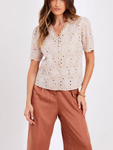 Camisa Laise Algodão Nude