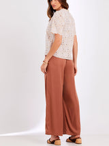 Camisa Laise Algodão Nude